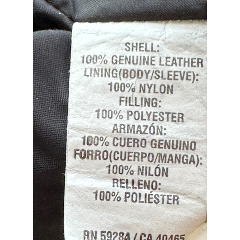 The Children's Place Leather Jacket Cafe Racer Kids Size 5/6 Black Good - Picture 7 of 7